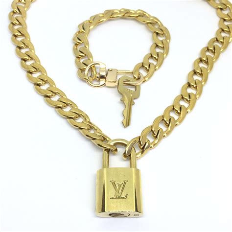 louis vuitton key lock necklace|Louis Vuitton keyboard necklace.